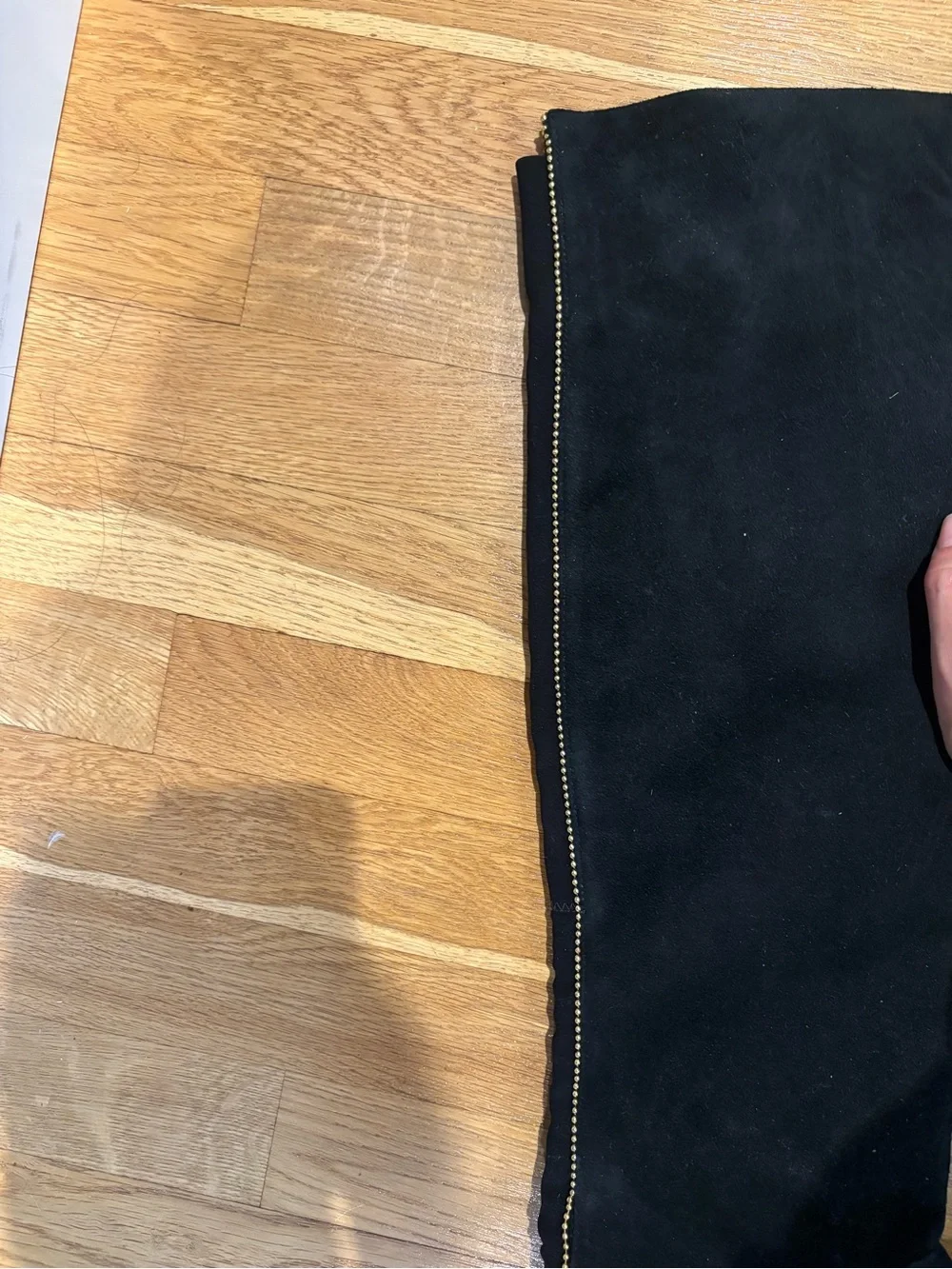 Stuart Weitzman Black Suede Over-the-Knee Boots